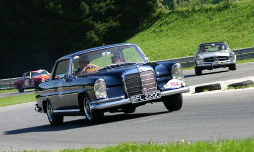 1965 Type W111 220SEb coup owned by Ian and Pat Keers chairman of the 