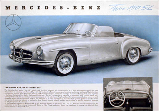 MercedesBenz Type 190SL preproduction rendering 